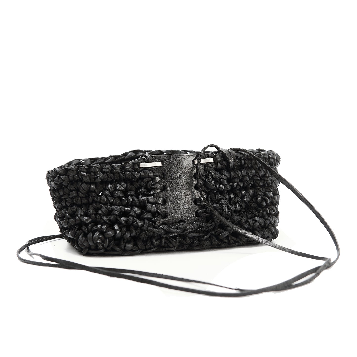 Leather knitted box 281-7A