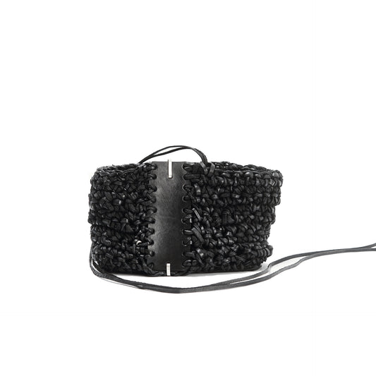 Leather knitted box 281-4A