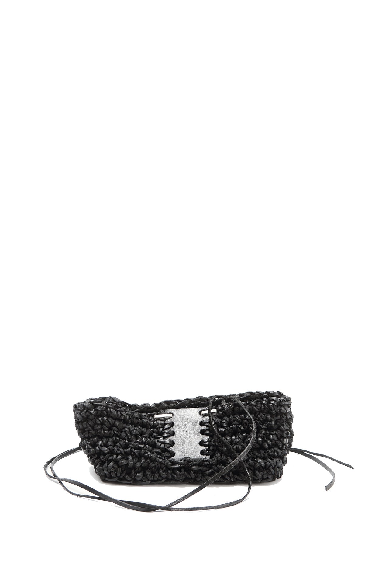 Leather knitted box 281-7A