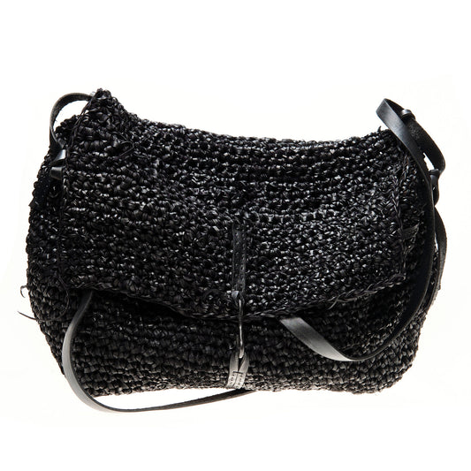 Hand-knitted leather bag/box 280A