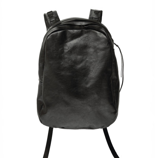 Leather backpack 291R black