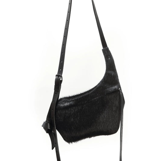 Cow fur bag 029Y black