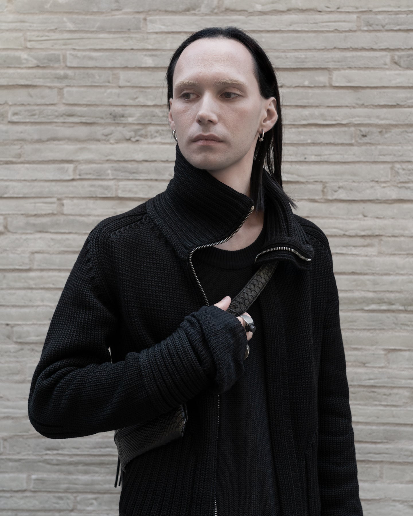 Leather bag 315Y black