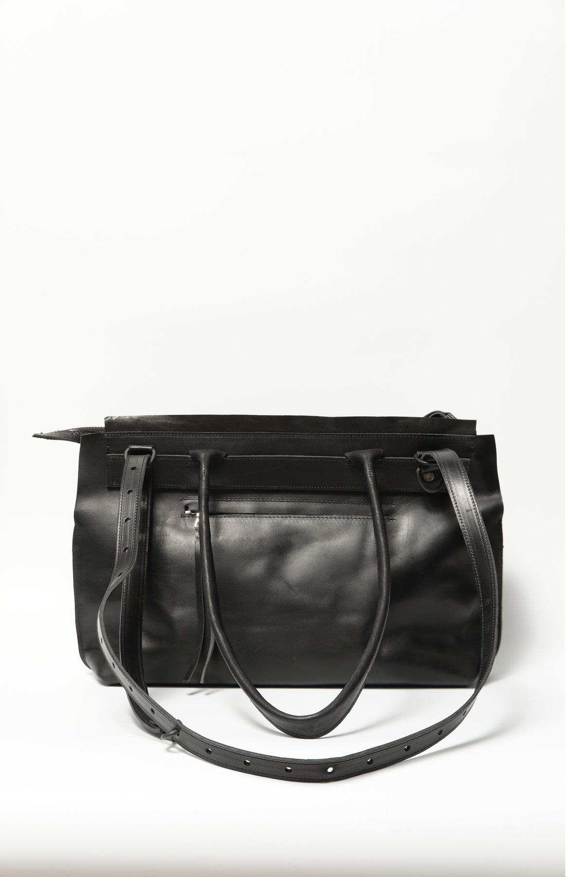 Lotta Deconstruction bag large — handmade leather tote by YTN №7, London, view 12