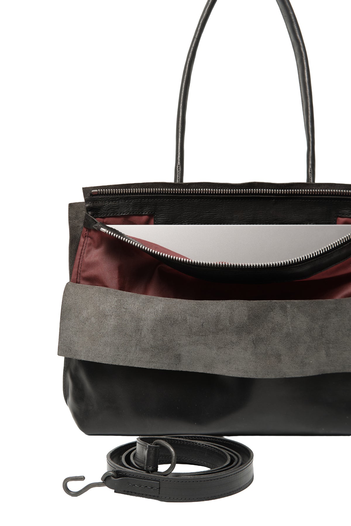 Lotta Deconstruction bag large — handmade leather tote by YTN №7, London, view 14