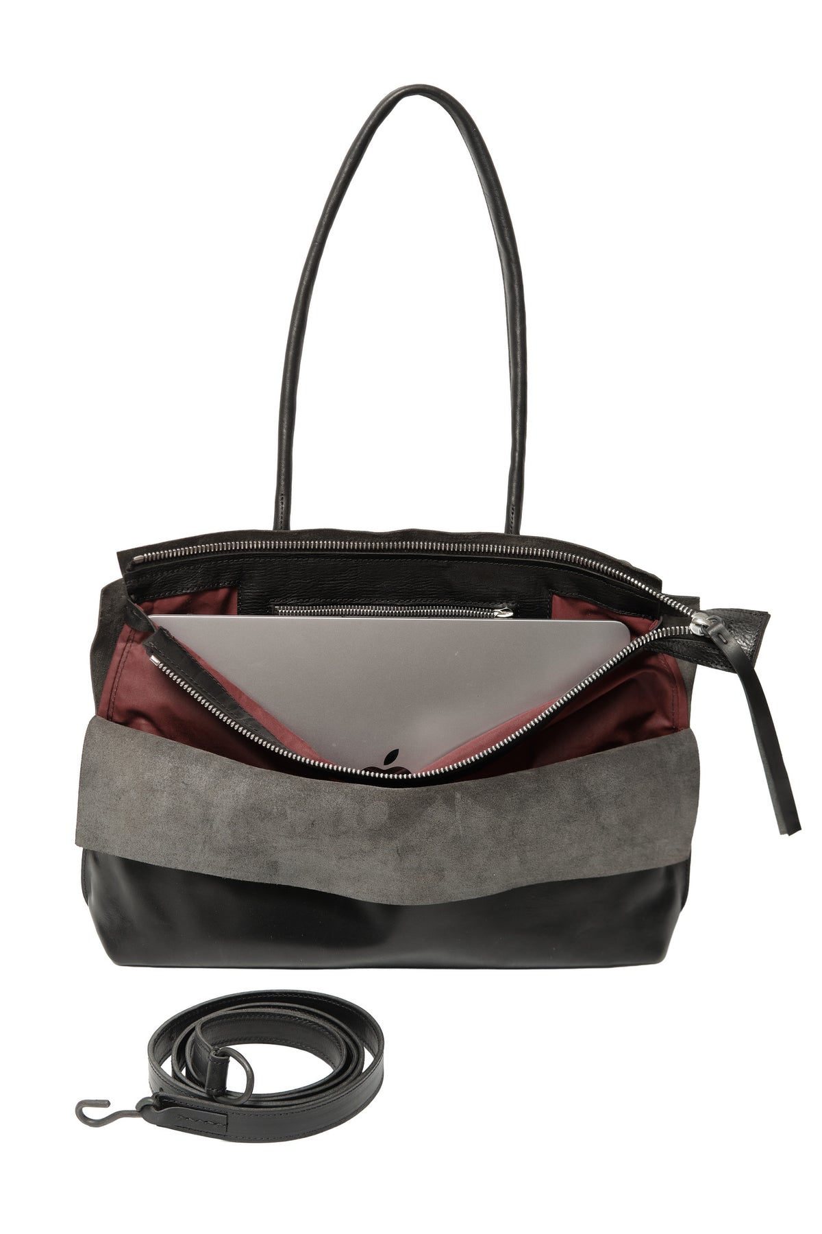 Lotta Deconstruction bag large — handmade leather tote by YTN №7, London, view 5