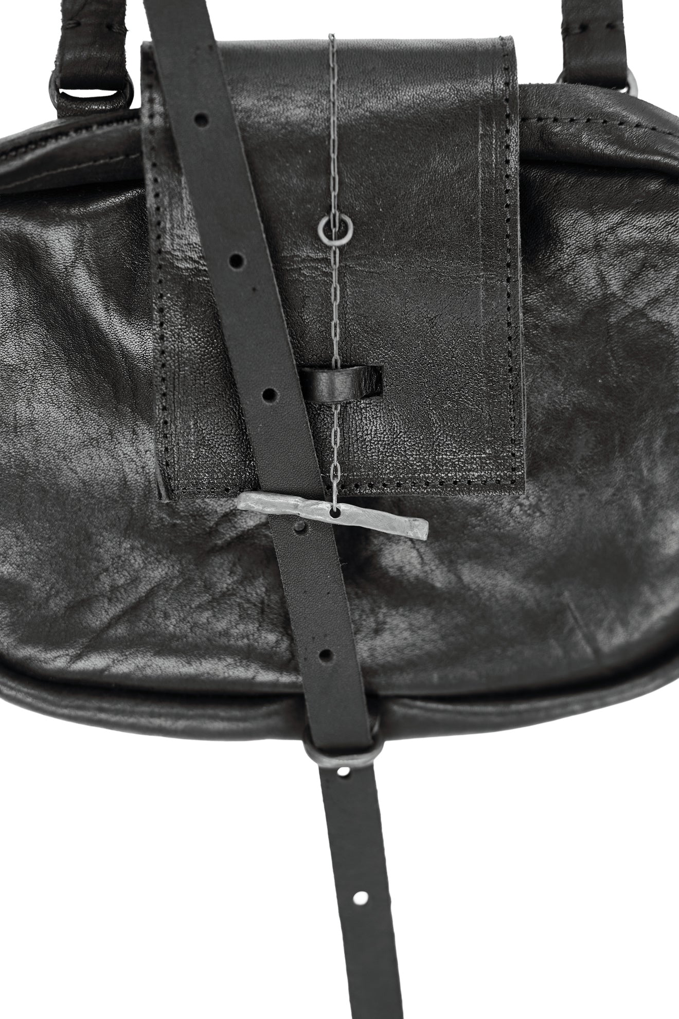 Horse leather silver bag 1073Y