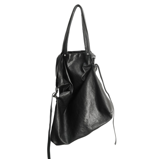 Leather tote 130Y black