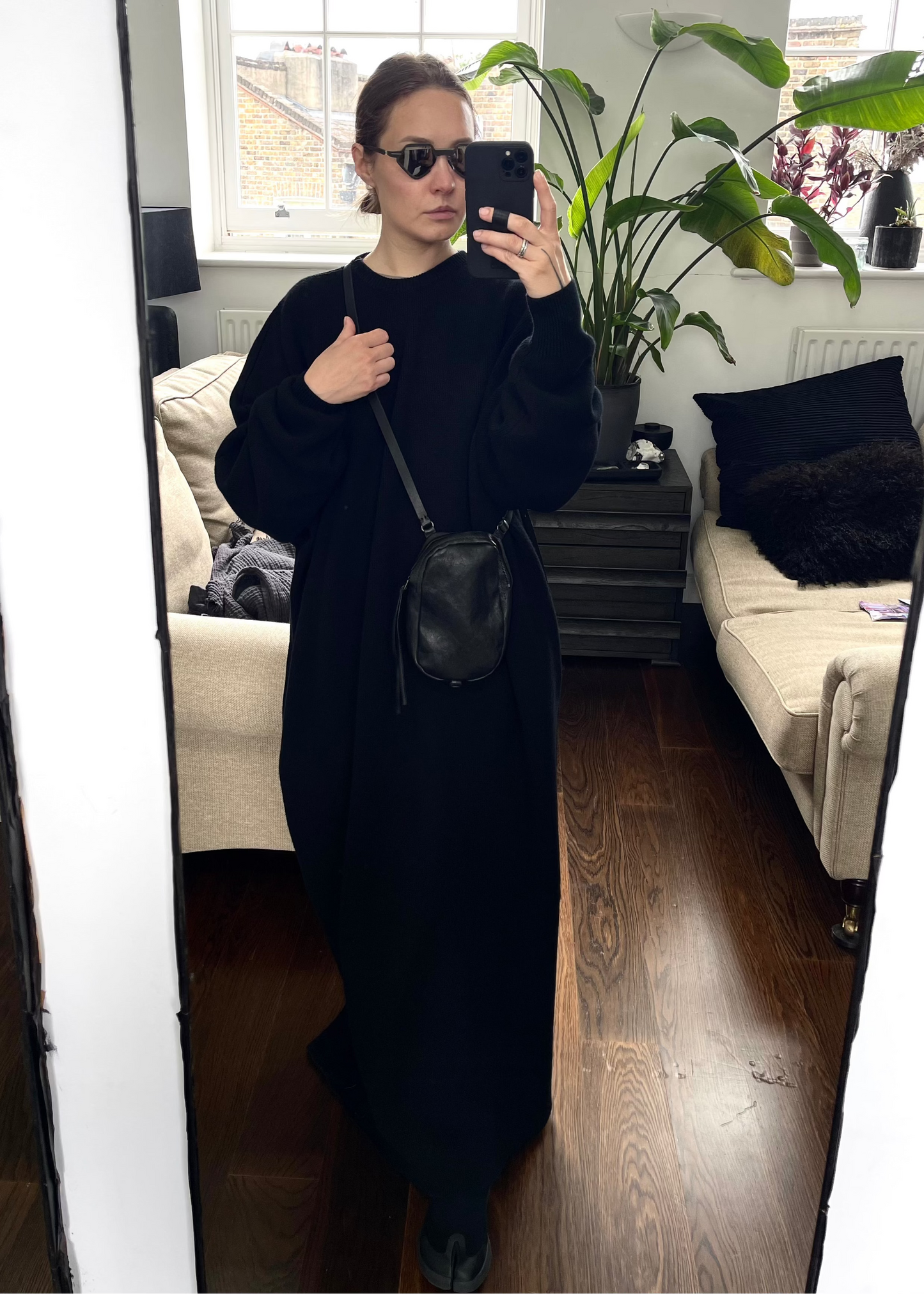 Horse leather cross-body bag 1072Y