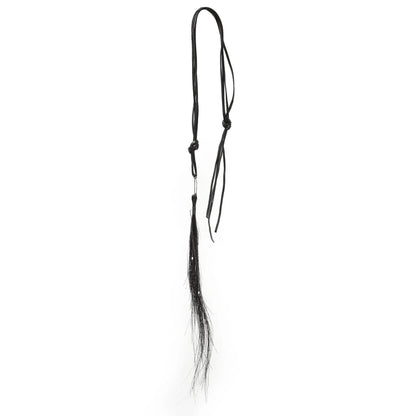 Sculptural necklace 297T – horsehair pearl necklace, YTN №7