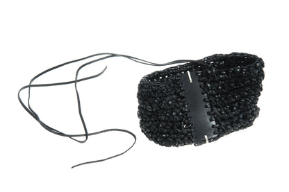Leather knitted box 281-4A