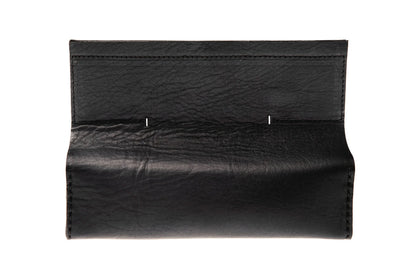 Leather box 1322A – open showing interior, 6×10×19cm