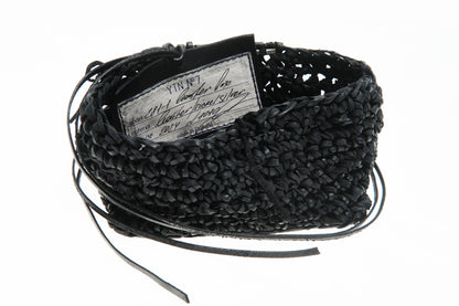Leather knitted box 281-7A