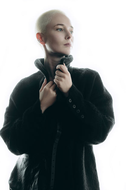Veste en cachemire 287J noire