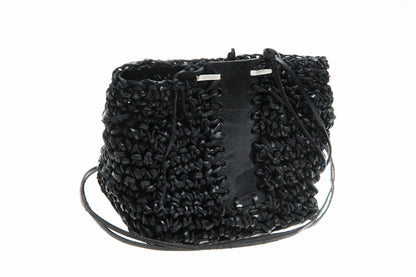 Leather knitted box 281-2A
