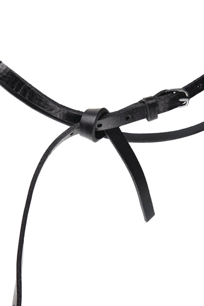 Leather belt 289B – flat lay full length view