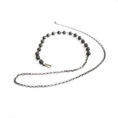 Necklace 293T – sterling silver 925 knots detail