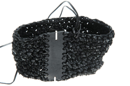 Leather knitted box 281-4A