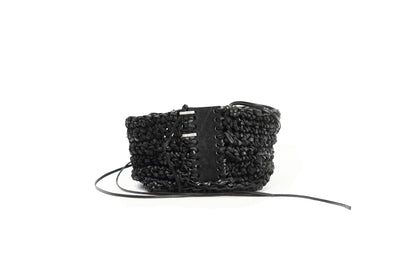 Leather knitted box 281-3A