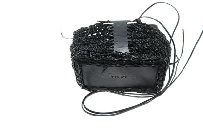 Leather knitted box 281-2A