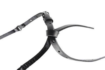 Leather belt 289B – worn on trousers, lifestyle shot