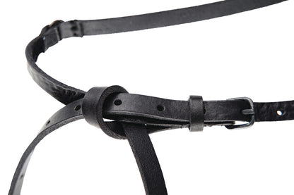Leather belt 289B – side view showing thickness