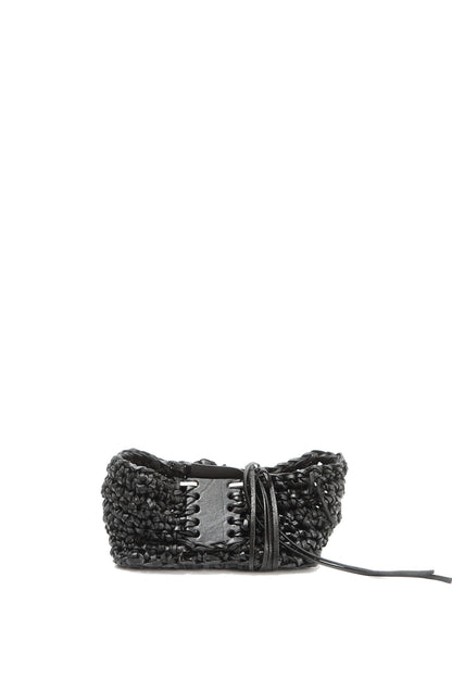 Leather knitted box 281-7A