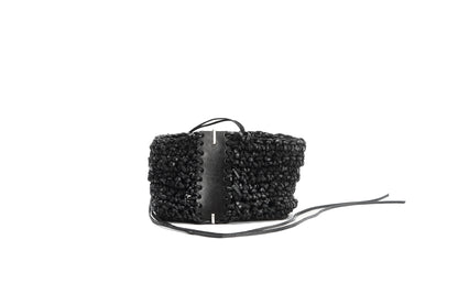 Leather knitted box 281-4A