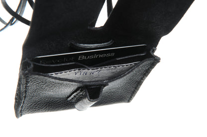 Leather wallet 296A black – interior compartments