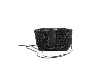Leather knitted box 281-2A