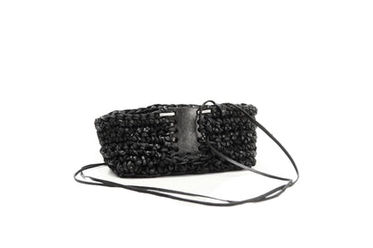 Leather knitted box 281-7A
