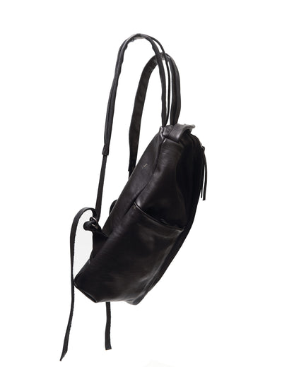 Leather backpack 272R black