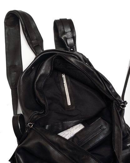 Leather backpack 081R