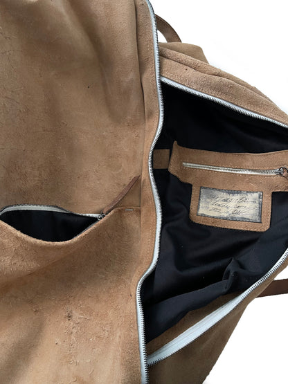 Leather backpack 271R beige