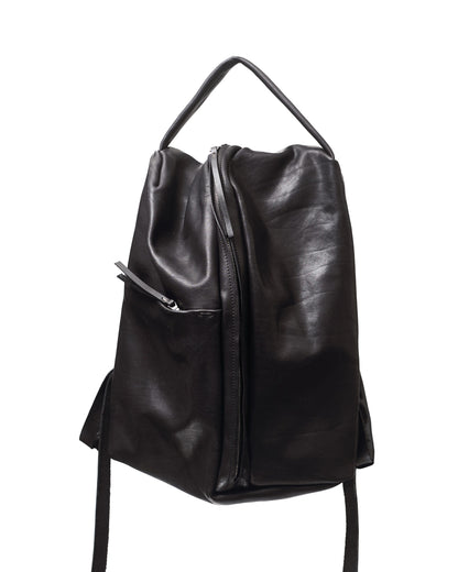 Leather backpack 272R black