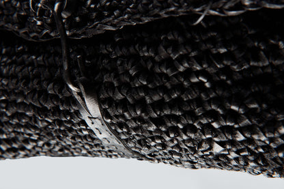 Hand-knitted leather bag/box 280A