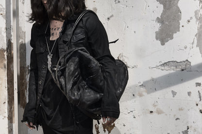 Leather backpack 081R