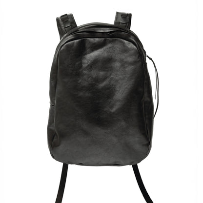 Leather backpack 291R black