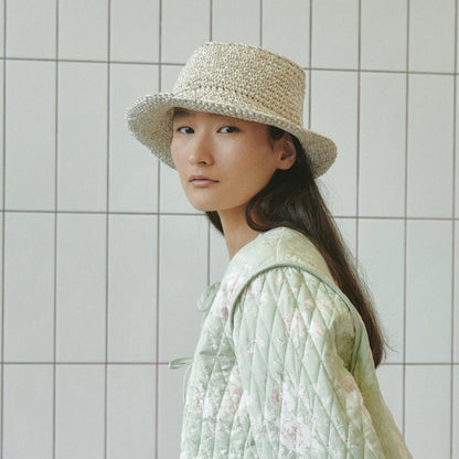 Crocheted Canotier T2226