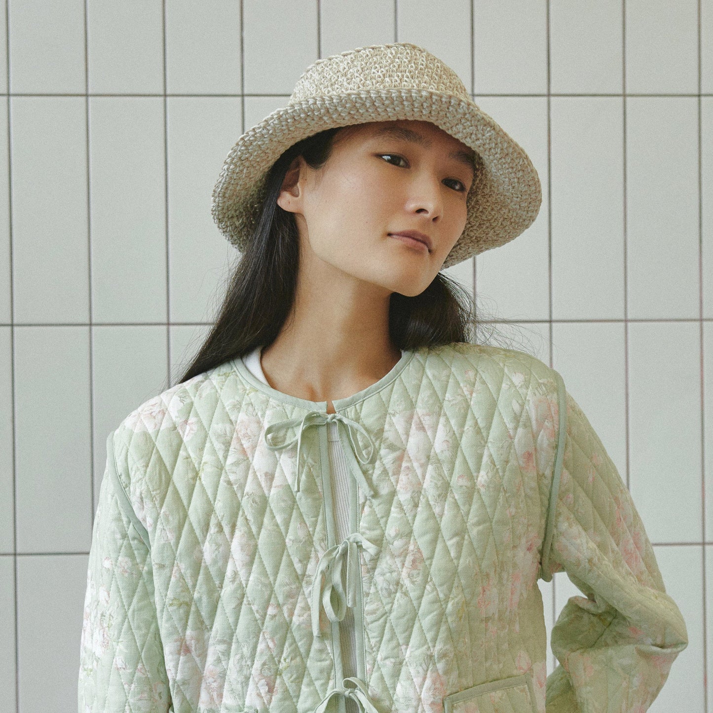 Crocheted Canotier T2226