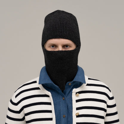 Balaclava 2316, anthracite — knitted wool balaclava by CHECK YA HEAD for YTN №7, view 1