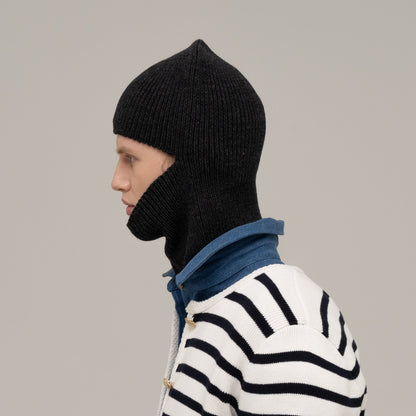 Balaclava 2316, anthracite — knitted wool balaclava by CHECK YA HEAD for YTN №7, view 2