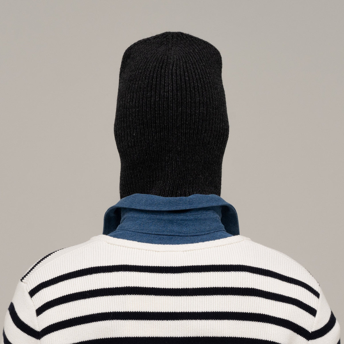 Balaclava 2316, anthracite — knitted wool balaclava by CHECK YA HEAD for YTN №7, view 3