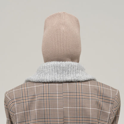 Balaclava 2316, warm beige — knitted wool balaclava by CHECK YA HEAD for YTN №7, view 3