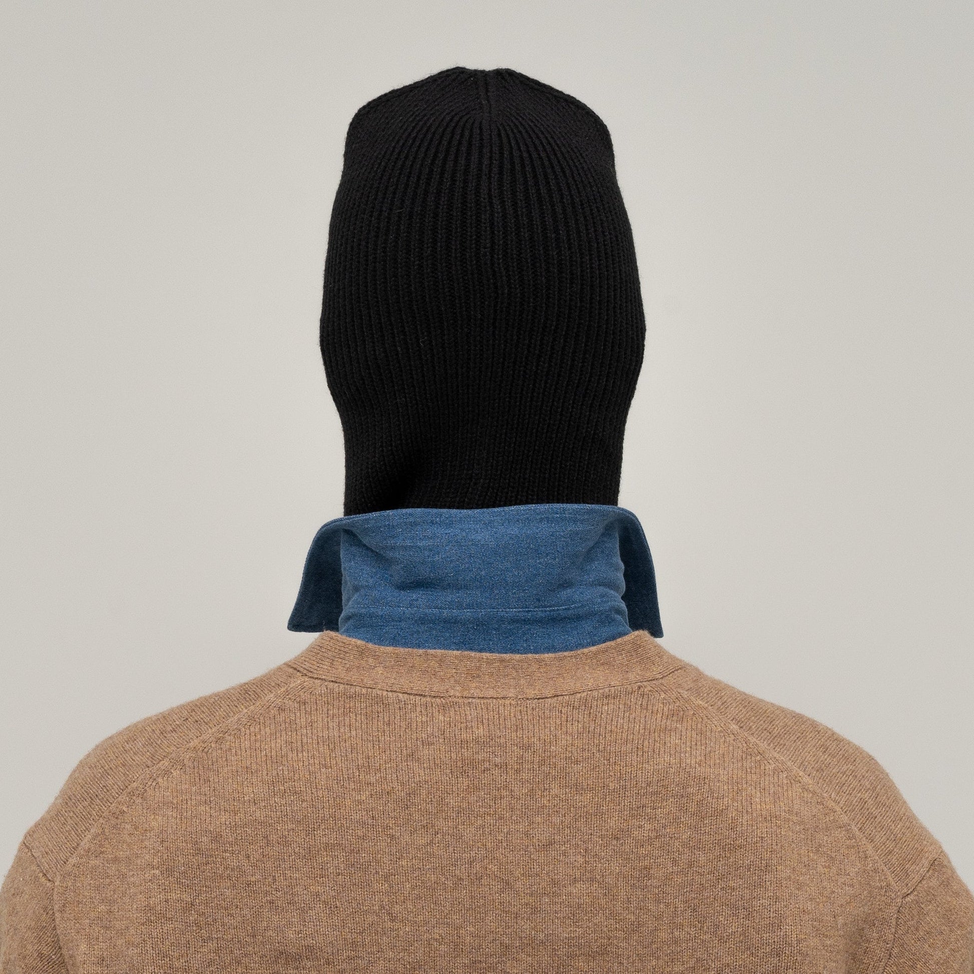 Balaclava 2316, black — knitted wool balaclava by CHECK YA HEAD for YTN №7, view 3