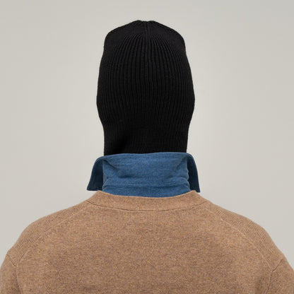 Balaclava 2316, black — knitted wool balaclava by CHECK YA HEAD for YTN №7, view 3