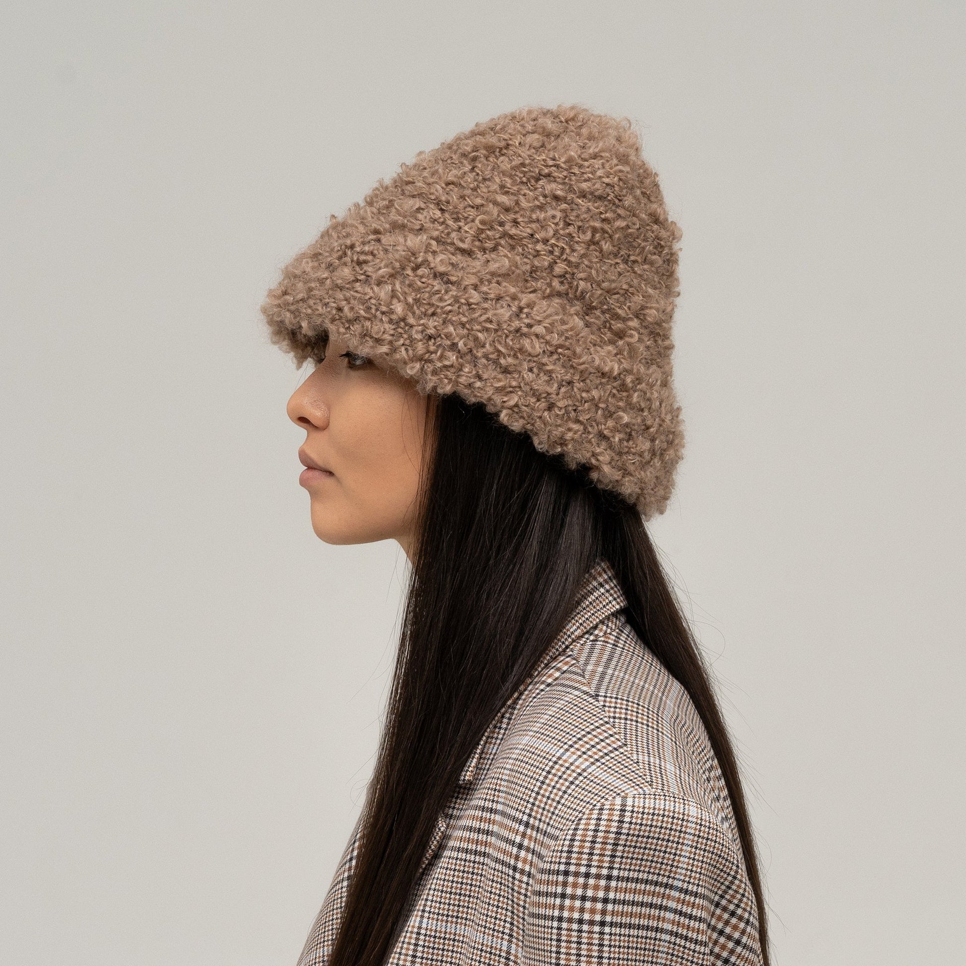 Bouclé Knit Fedora 2480