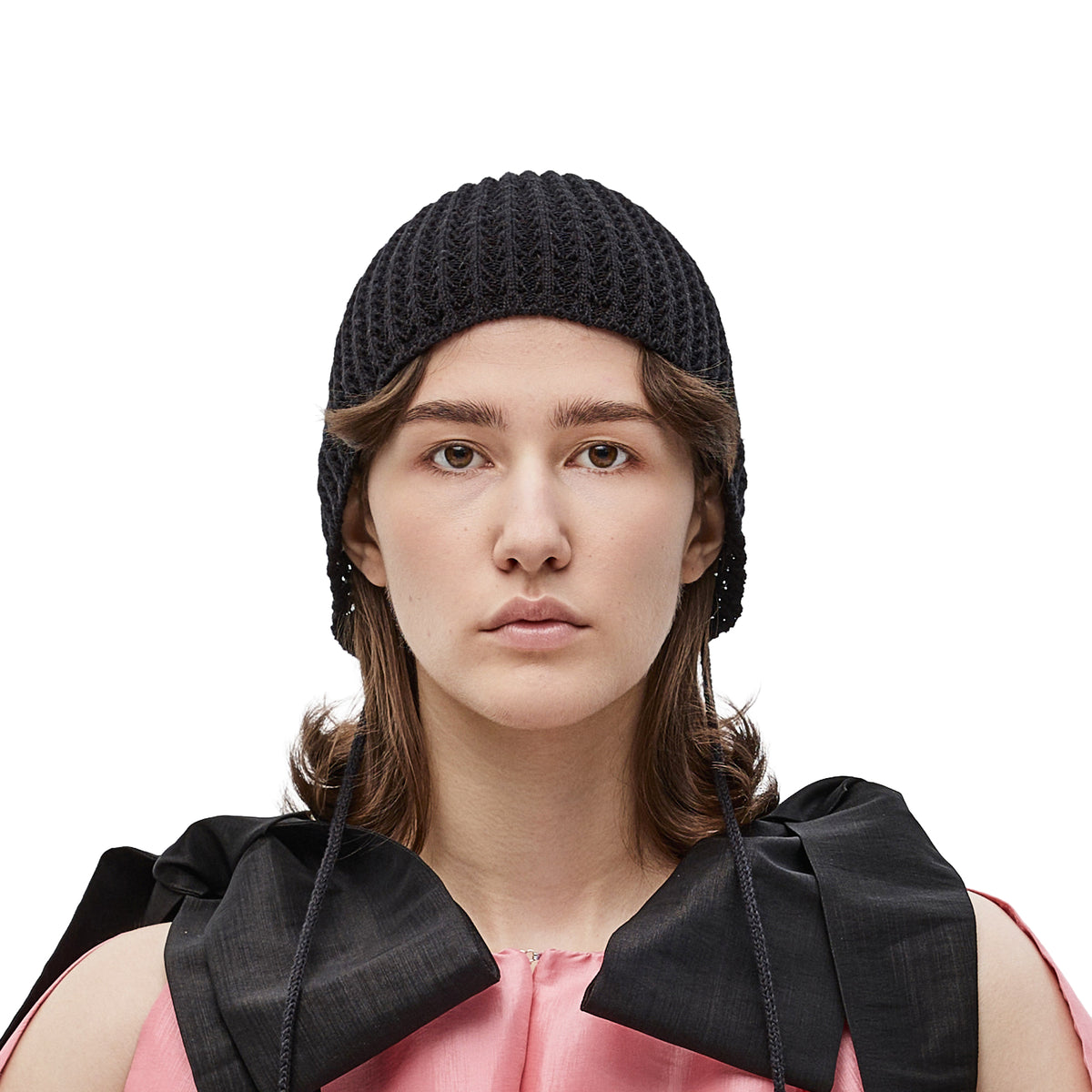 Openwork Bonnet 26219 — openwork cotton bonnet by CHECK YA HEAD for YTN №7, view 1