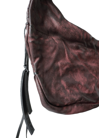 Calf leather bag 030Y – back view with strap