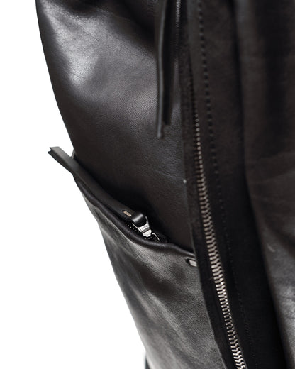 Leather backpack 272R black